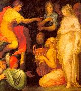ABBATE, Niccolo dell The Continence of Scipio oil painting on canvas